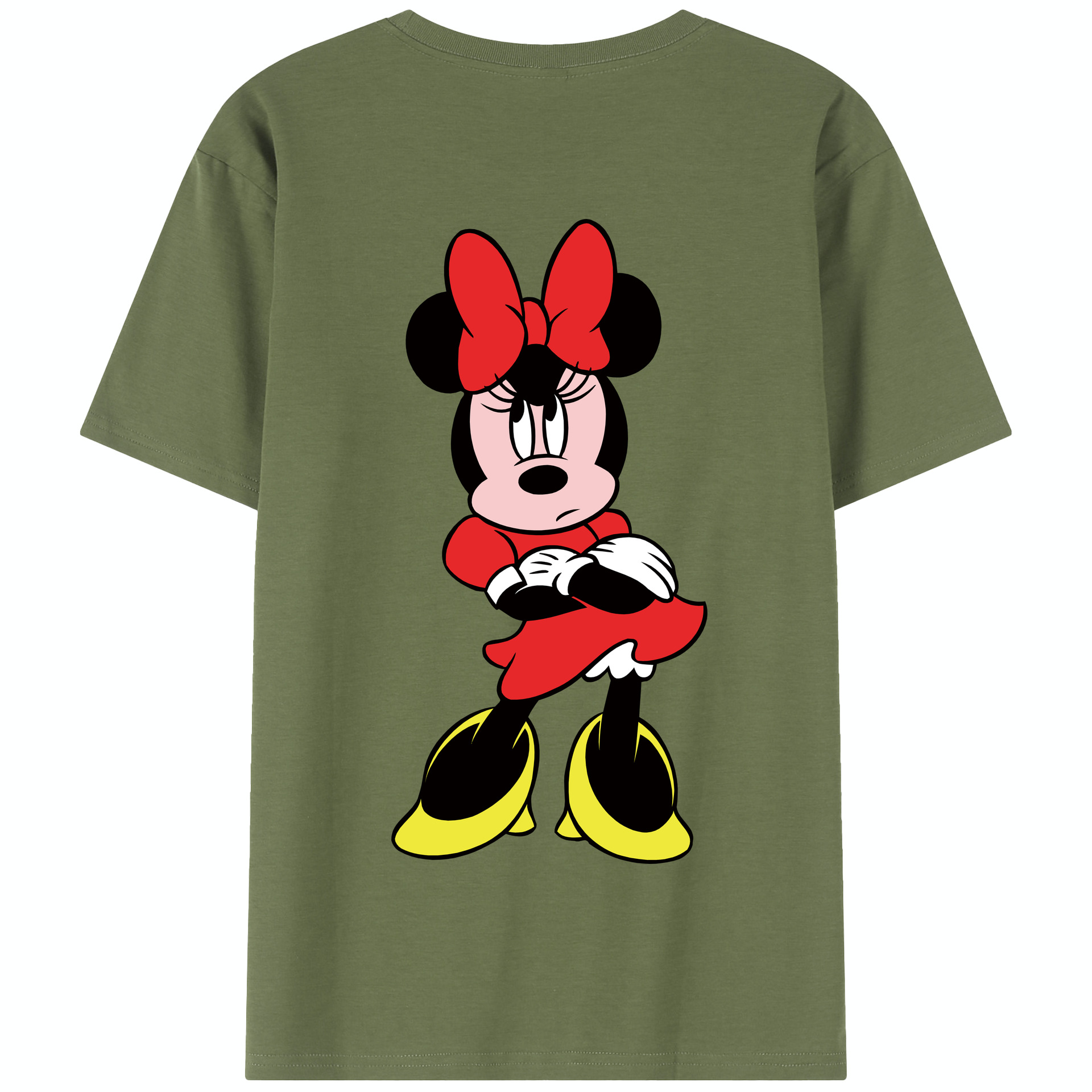 （画像用） ミッキーマウス Mickey Mouse 綿100％半袖Tシャツ（背面プリント）